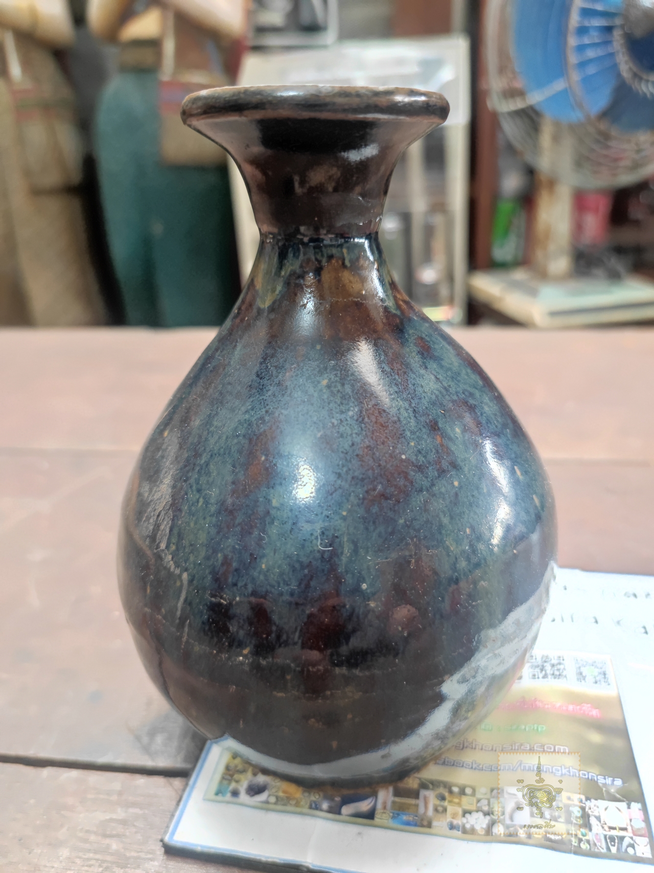 แจกันเคลือบจีน สีสวาท