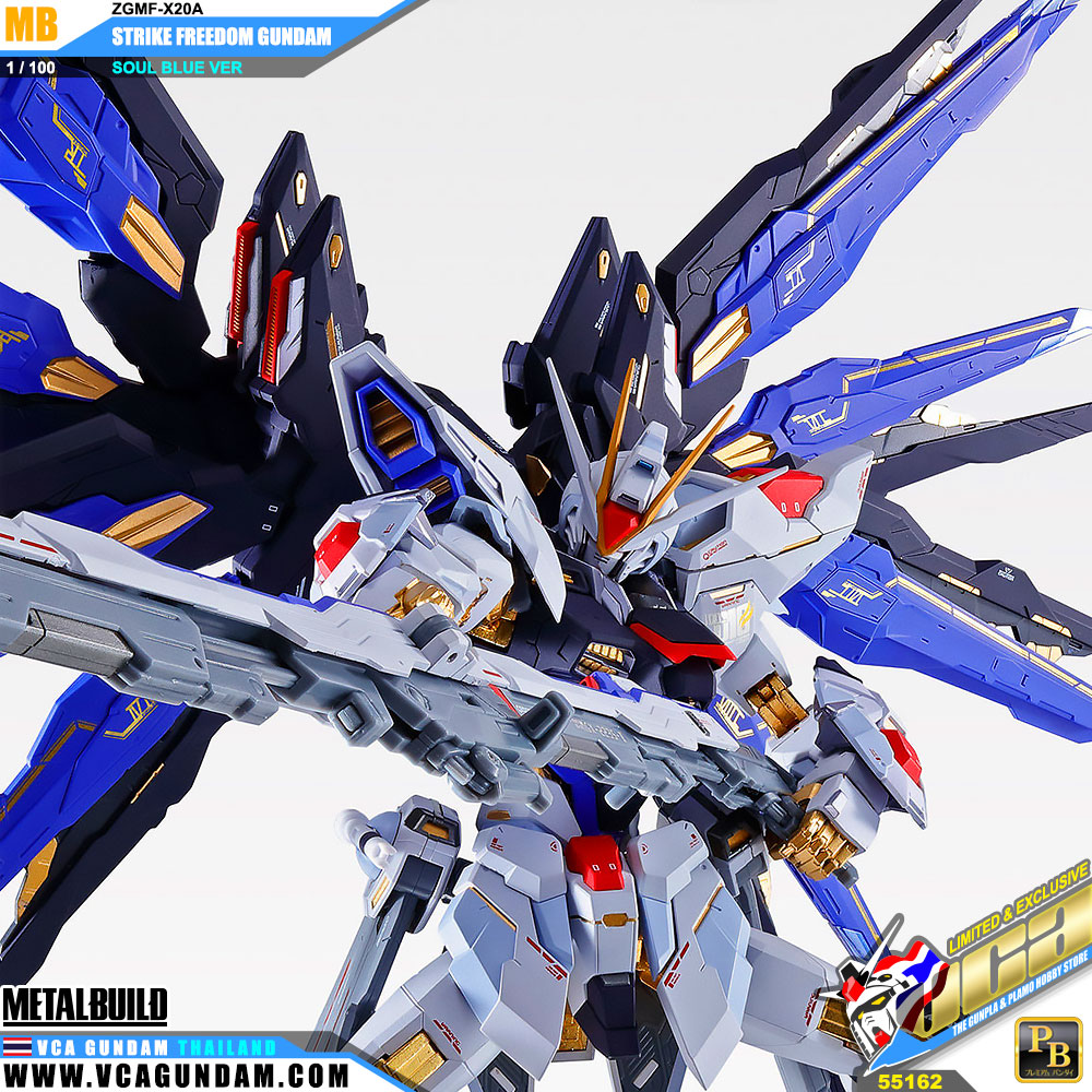 Metal Build STRIKE FREEDOM GUNDAM (SOUL BLUE VER) สไตร์ค ฟรีดอม กันดั้ม