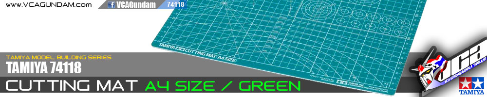 TAMIYA 74118 CUTTING MAT A4/GREEN