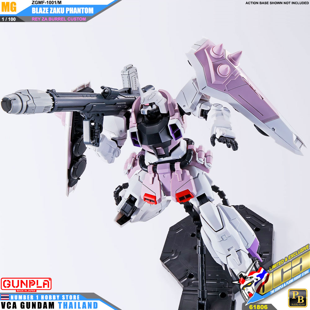 PREMIUM BANDAI GUNPLA MASTER GRADE MG 1/100 BLAZE ZAKU PHANTOM REY ZA BURREL CUSTOM โมเดล กันดั้ม กันพลา VCA GUNDAM