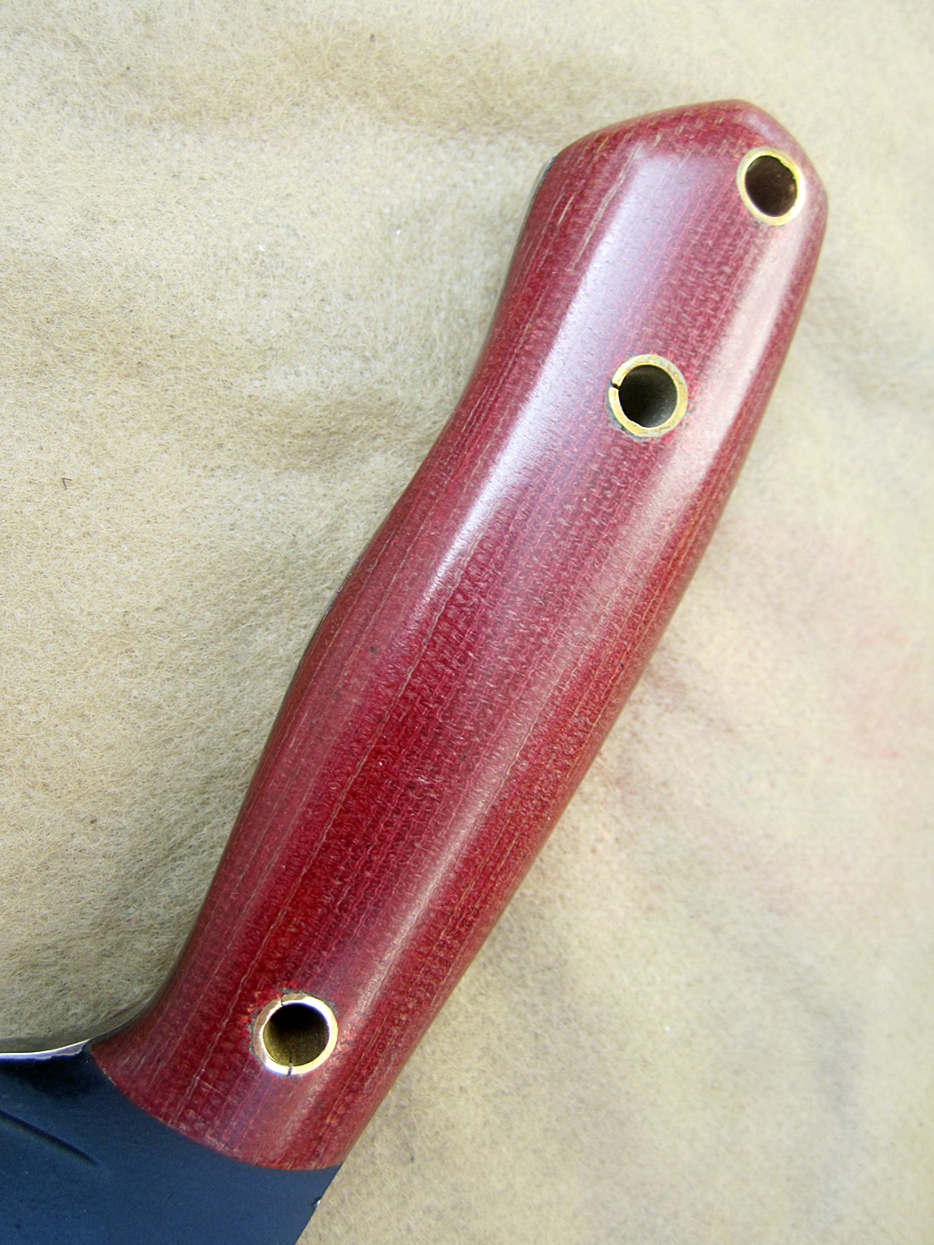 มีดพกสั่น ALONZO KNIVES USA CUSTOM HANDMADE TANTO POWDER COATED 1095 STEEL KNIFE 293