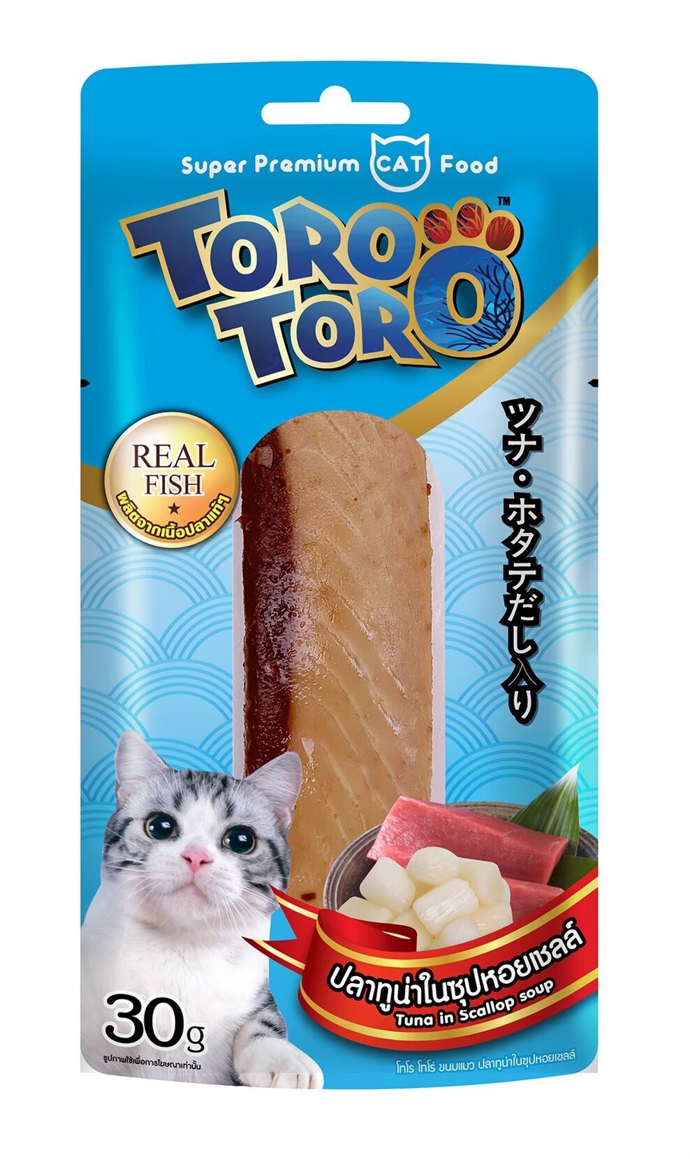 ขนมแมว Toro toro โทโร โทโร่ ขนาด 30 กรัม
