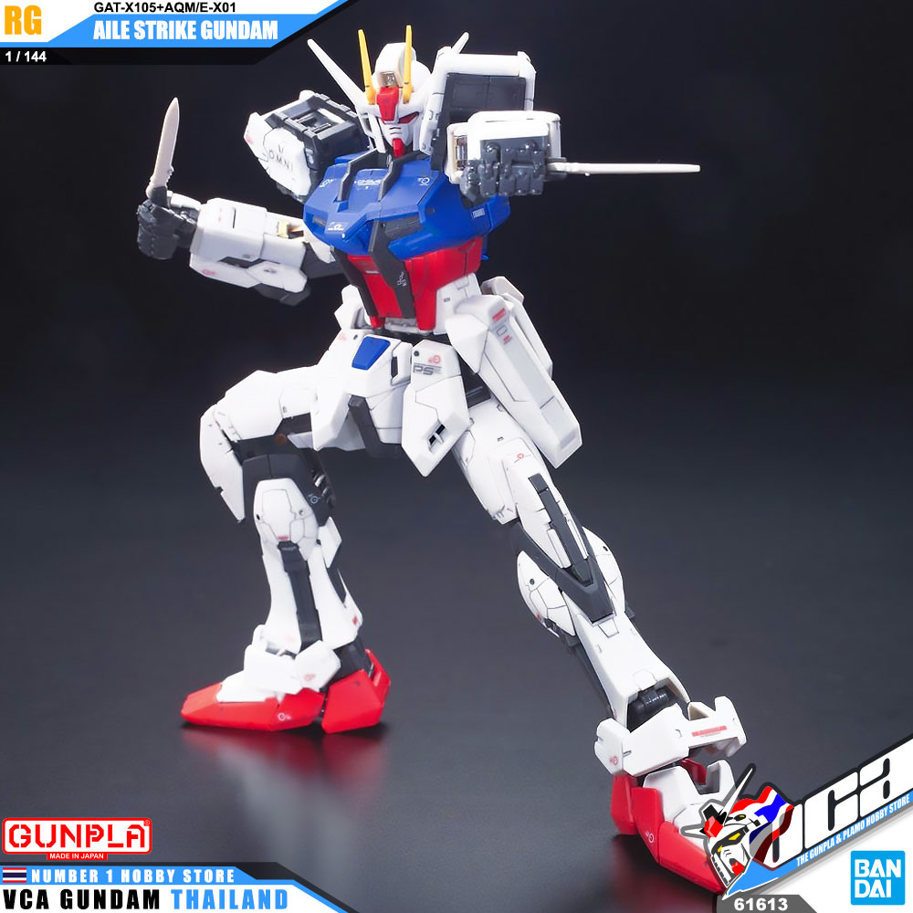 BANDAI GUNPLA REAL GRADE RG 1/144 AILE STRIKE GUNDAM โมเดล กันดั้ม กันพลา VCA GUNDAM