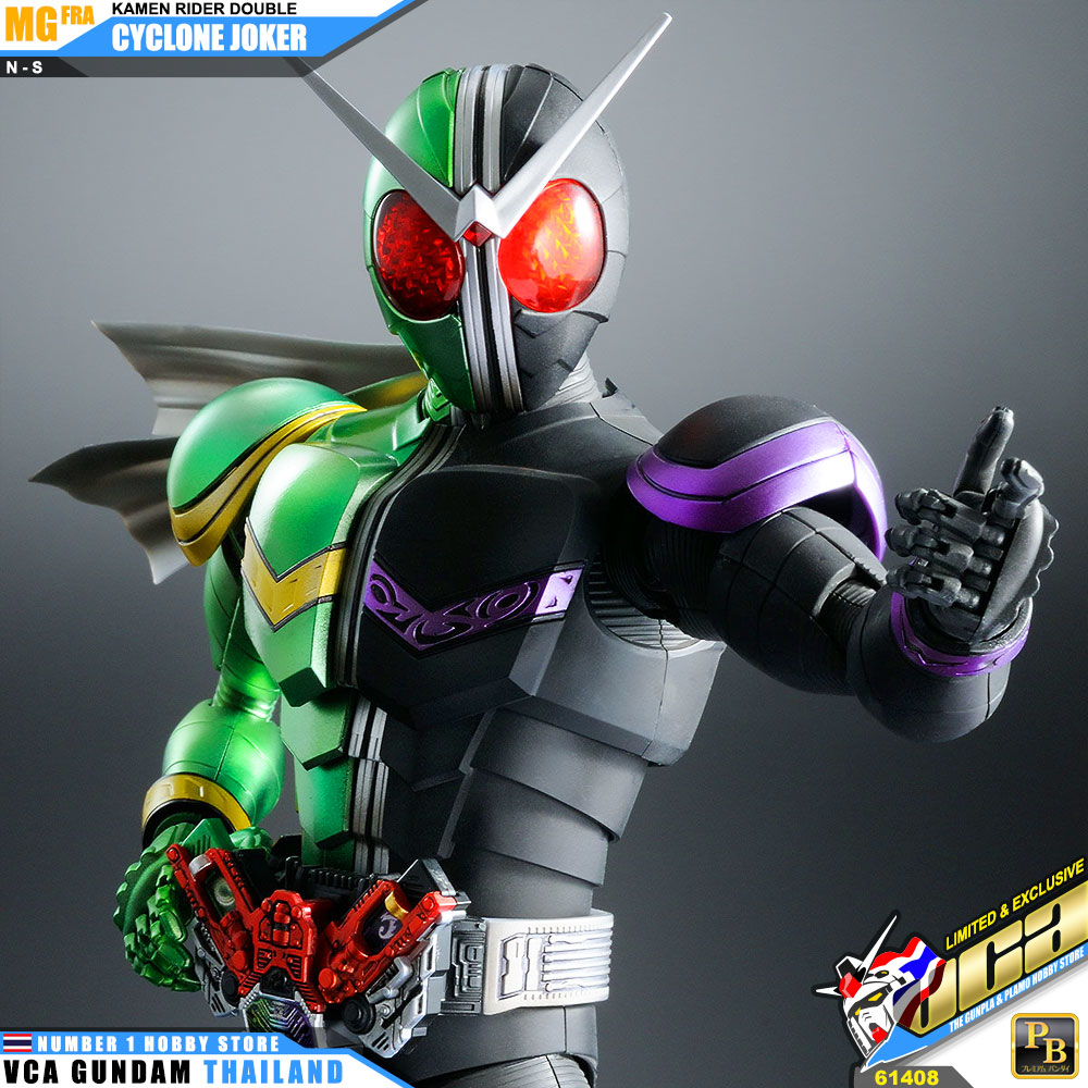 PREMIUM BANDAI MG FIGURE RISE ARTISAN KAMEN RIDER DOUBLE CYCLONE JOKER มาสค์ไรเดอร์บิลด์ พลาสติก โมเดล VCA GUNDAM
