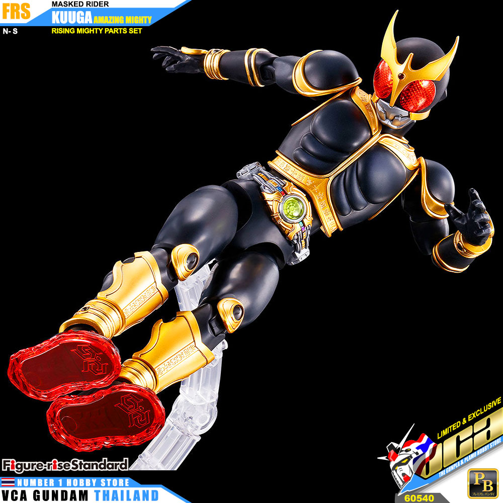 Premium Bandai Figure Rise Standard MASKED RIDER KUUGA AMAZING MIGHTY & RISINGMIGHTY PARTS SET