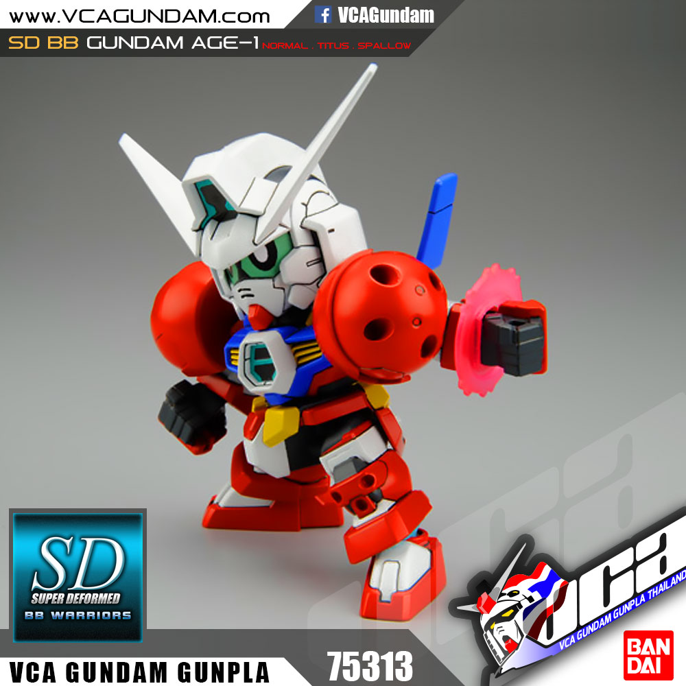 SD BB369 GUNDAM AGE-1 NORMAL / TITUS / SPALLOW กันดั้ม เอจ 1 นอร์มอล ไททัส สแปล์โล่