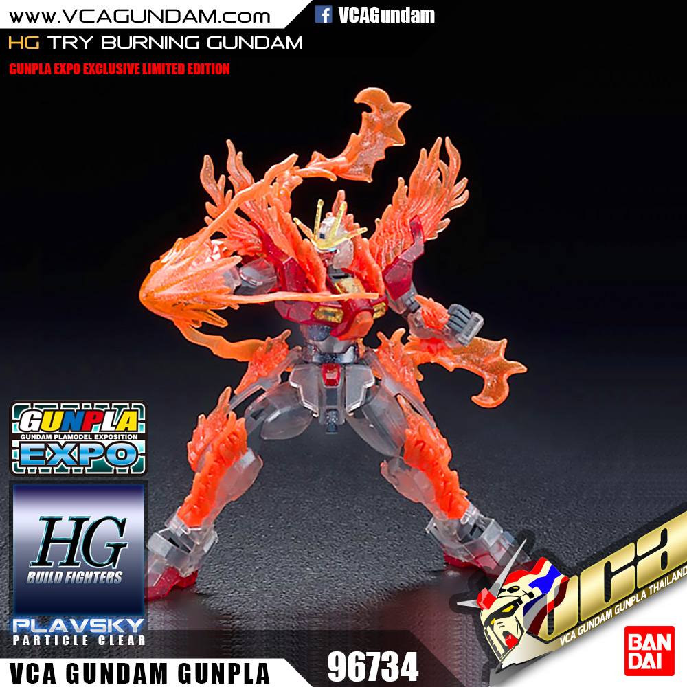 EXPO LIMITED HG TRY BURNING GUNDAM PLAVSKY CLEAR