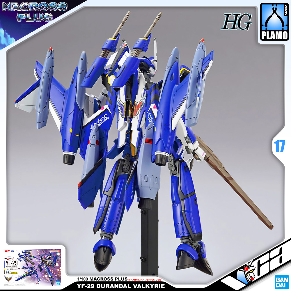 Bandai HG YF-29 DURANDAL VALKYRIE (MAXIMILIAN JENIUS USE) FULL SET PACK