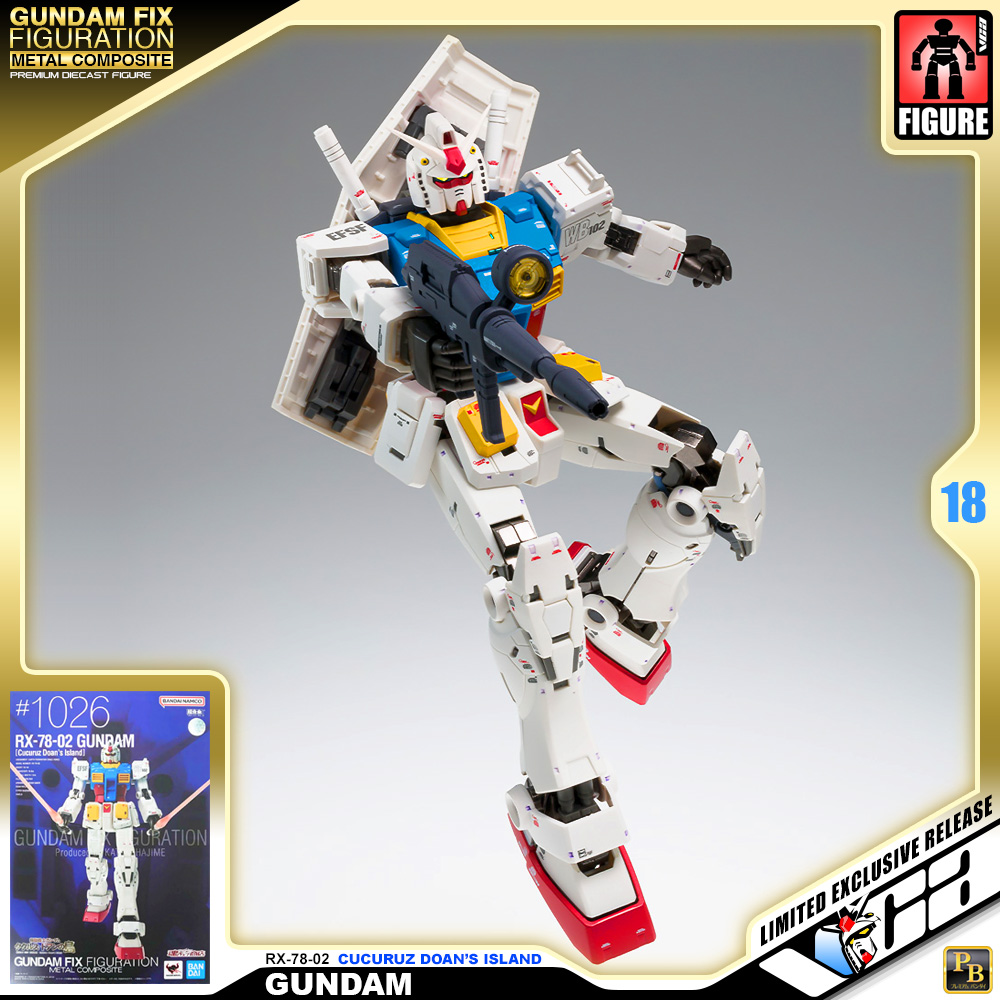 Bandai® Premium Gundam Fix Figuration Metal Composite GFFMC RX-78-02 GUNDAM CUCURUZ DOAN'S ISLAND