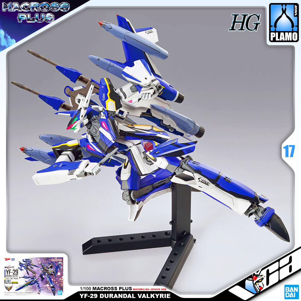 Bandai HG YF-29 DURANDAL VALKYRIE (MAXIMILIAN JENIUS USE) FULL SET PACK