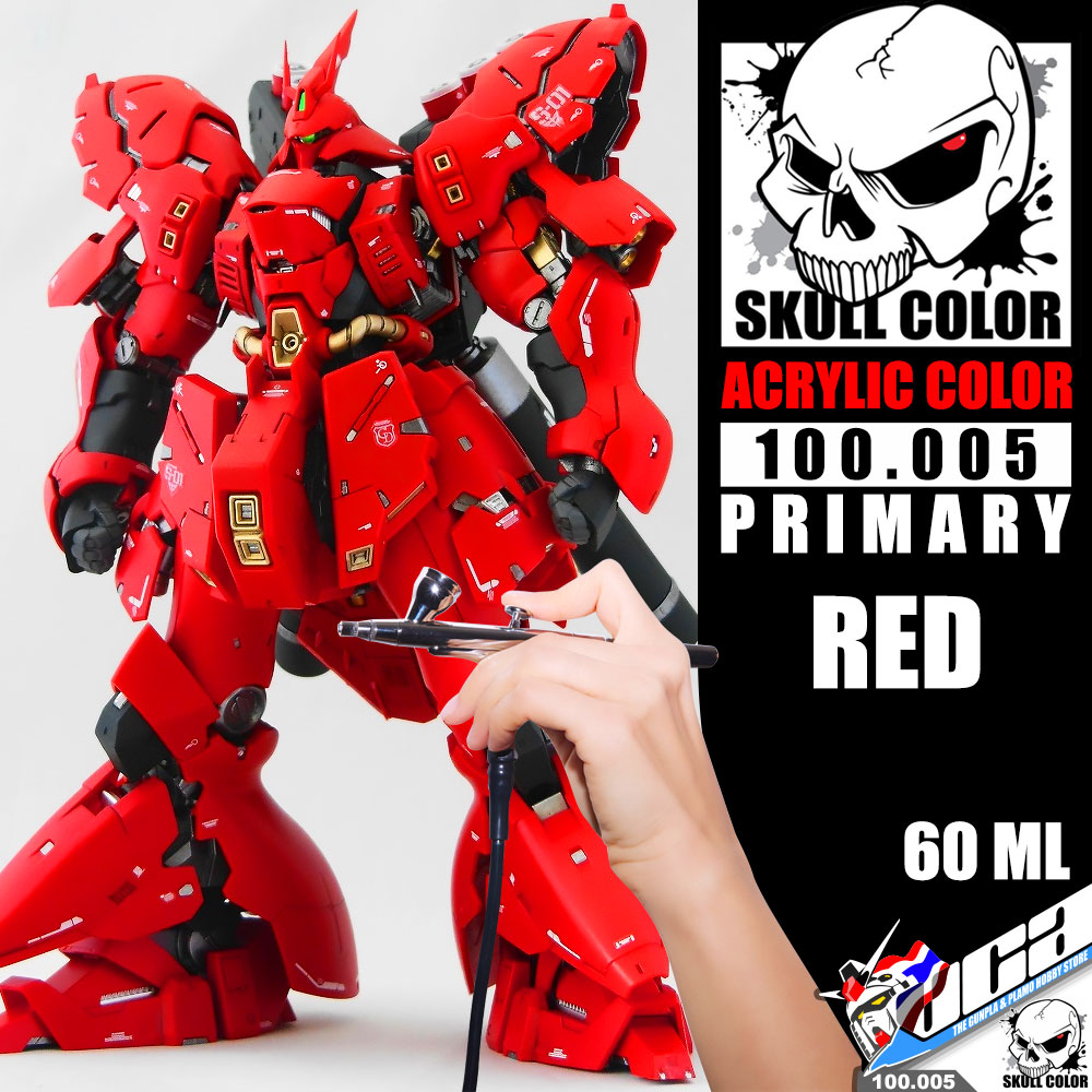 Skull Color™ Modelling Paint Professional PRIMARY ACRYLIC COLOR 100.005 RED 60ML