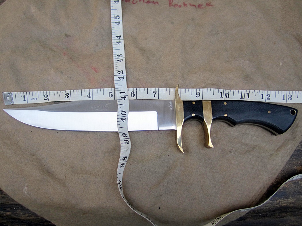 มีดเดินป่า ASH CUSTOM HANDMADE HUNTING BOWIE KNIFE 440C STEEL 13" (B93)