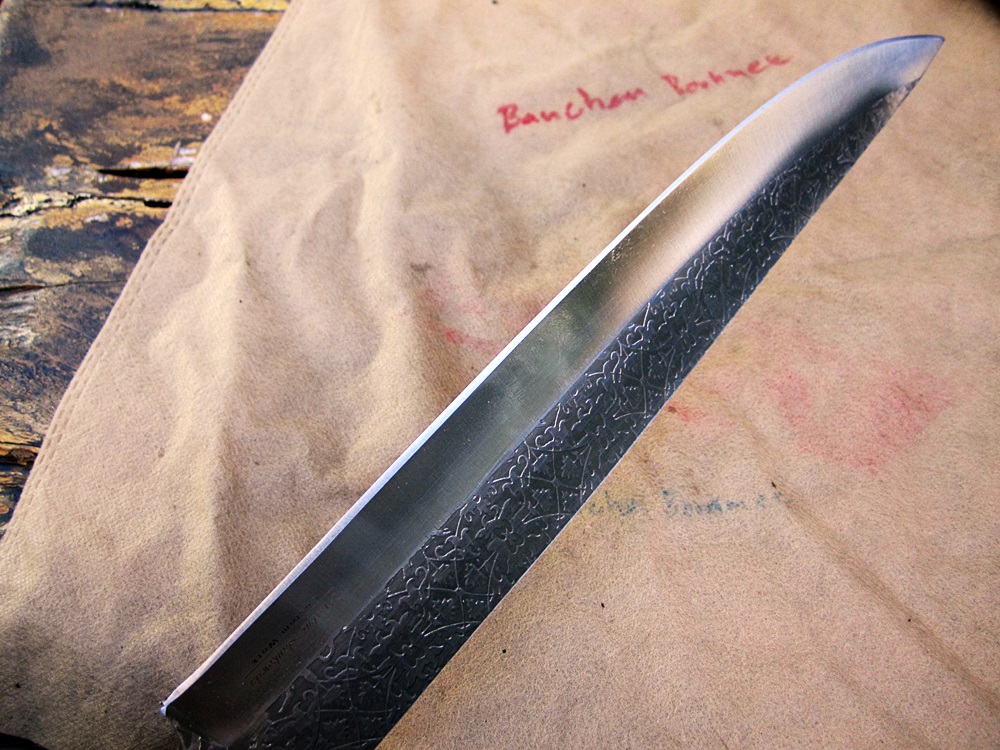 มีด เหล็ก D2 Markus Custom Handmade D2 Steel Bowie Knife Tactical Camping Wenge Engraving นำเข้าจากUnited Kingdom