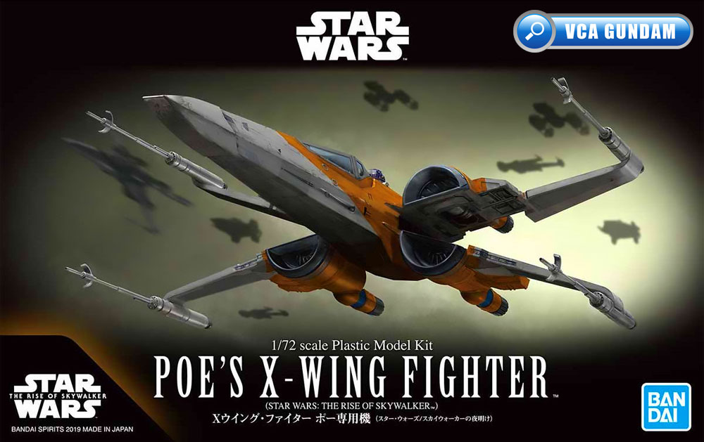 1/72 POE'S X-WING FIGHTER STAR WARS : THE RISE OF SKYWALKER