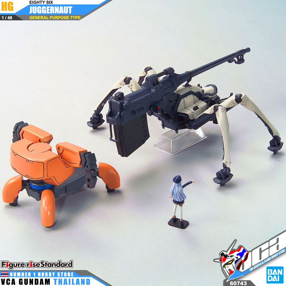 BANDAI 86 EIGHTY SIX HIGH GRADE HG 1/48 JUGGERNAUT GENERAL PURPOSE TYPE โมเดล เอทตี้ซิกซ์ VCA GUNDAM
