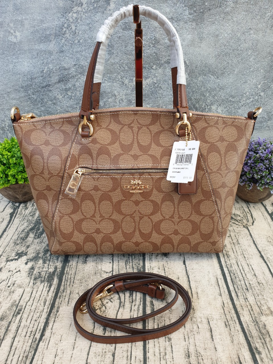 COACH PRAIRIE SATCHEL IN SIGNATURE CANVAS (COACH F79998)