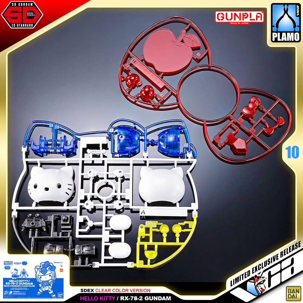 Bandai SDEX HELLO KITTY / RX-78-2 GUNDAM CLEAR COLOR