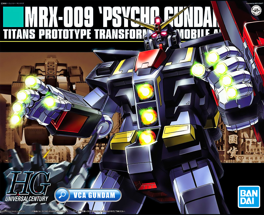 ⭐️ BANDAI GUNPLA HIGH GRADE UNIVERSAL CENTURY HGUC HG 1/144 MRX-009 PSYCHO GUNDAM ประกอบ หุ่นยนต์ โมเดล กันดั้ม กันพลา ของเล่น VCA GUNDAM