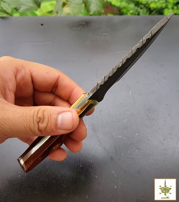 มีด ดามัสกัส ด้ามกระดูกอูฐ