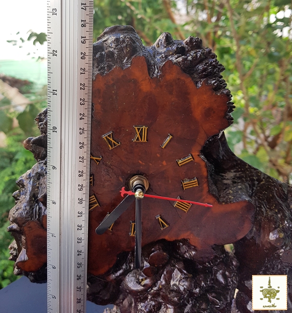 นาฬิกาปุ่มไม้ มะค่า