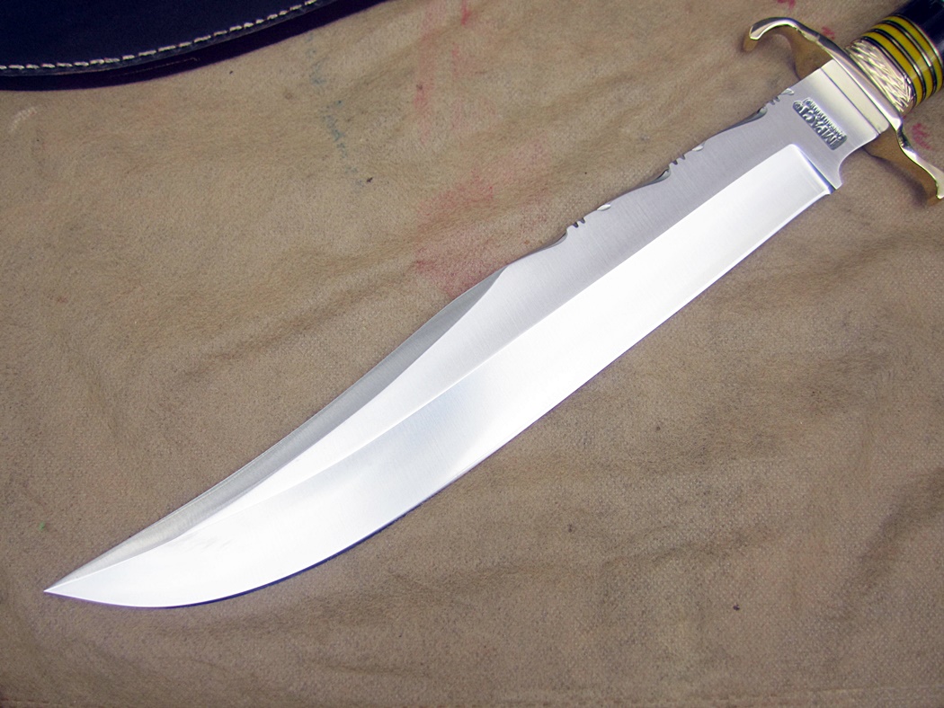 มีดเหล็กD2 UK HAND MADE BY IMPACT CUSTOM D2 BOWIE KNIFE