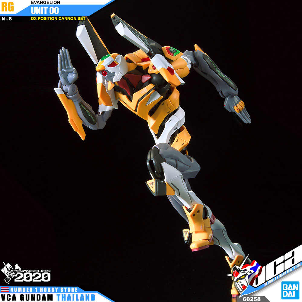 RG EVA-00 EVANGELION UNIT 00 + DX POSITRON CANNON SET อีวานเกเลียน