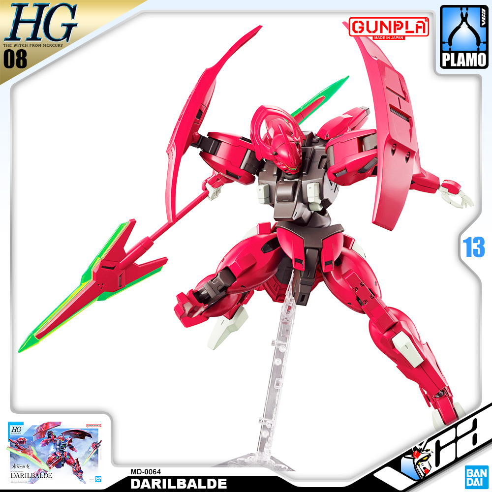 ⭐️ BANDAI GUNPLA HIGH GRADE THE WITCH FROM MERCURY HGTWFM HG 1/144 DARILBALDE ประกอบ หุ่นยนต์ โมเดล กันดั้ม กันพลา ของเล่น VCA GUNDAM