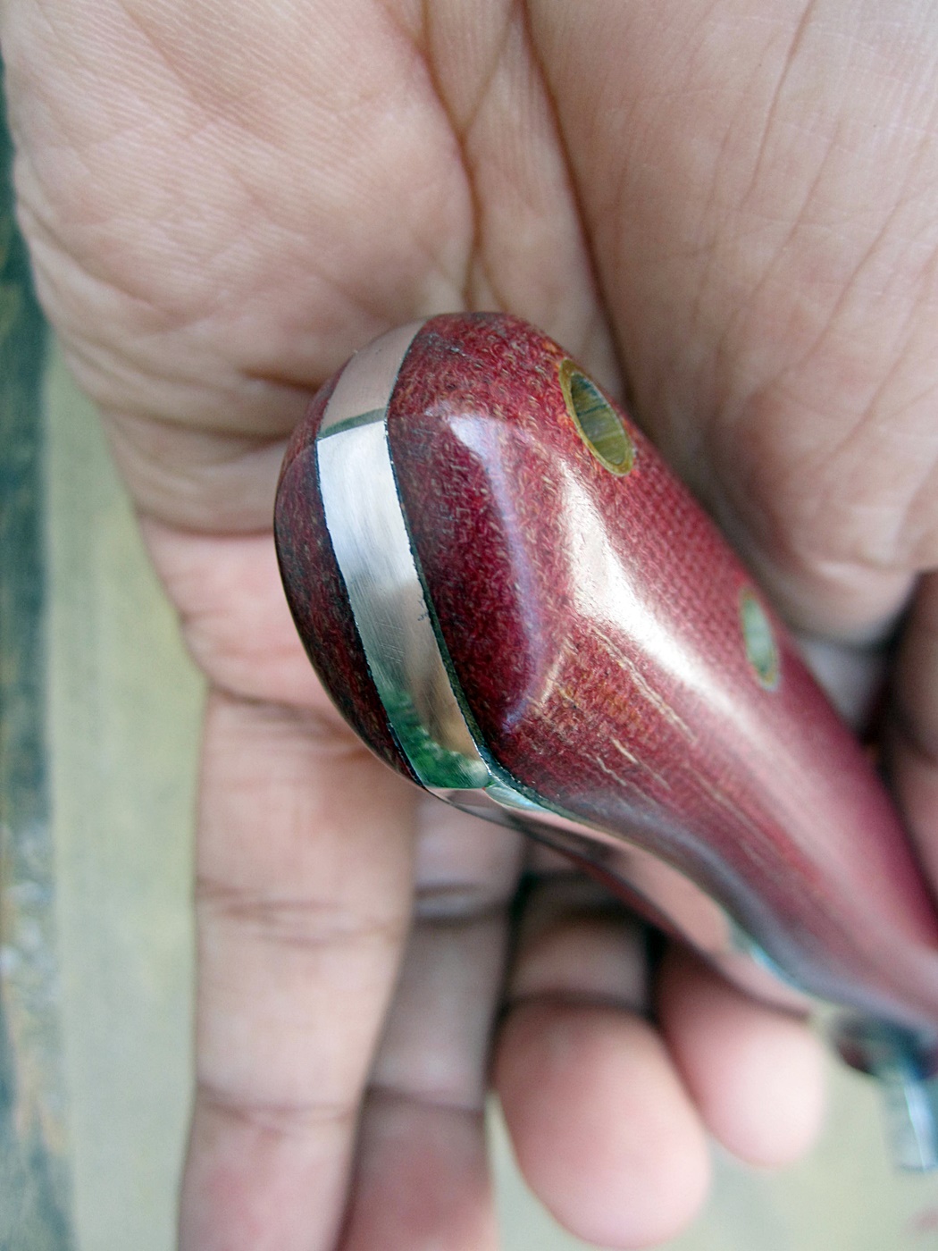 มีดพกสั่น ALONZO KNIVES USA CUSTOM HANDMADE TANTO POWDER COATED 1095 STEEL KNIFE 293