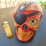 หัวกระโหลก งานปูน