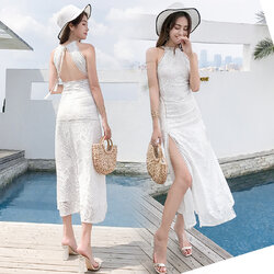 รวมแฟชั่น ชุดเดรสเที่ยวทะเลสีขาว สวยๆ
