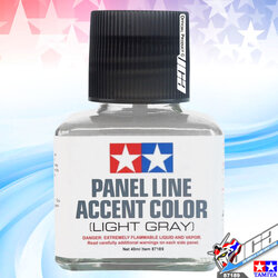 TAMIYA 87189 PANEL LINE ACCENT LIGHT GRAY 40ML