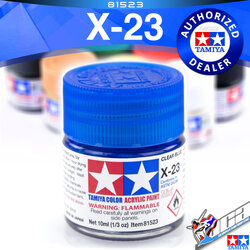 ACRYLIC X-23 CLEAR BLUE