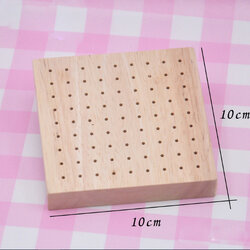 เเบบหนา เจาะรูเต็มไม้ ฐานไม้โอ๊ค ฐานรองงานปั้น อเนกประสงค์เข้าเตาอบได้