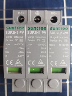 Suntree กันฟ้าผ่า DC รุ่น SUP2H1-PV DC SPD 1000V 3P 20-40KA กันฟ้าผ่า อุปกรณ์ป้องกันฟ้าผ่า Surge Protection เสิร์จ เสิร์จกันฟ้าผ่า ป้องกันฟ้าผ่า ซันทรี