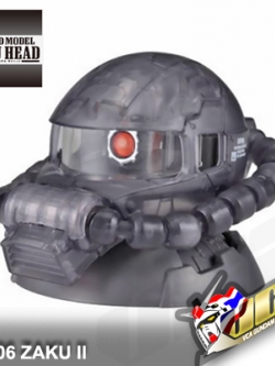 ★ RARE ★ EXM MS-06 ZAKU II HEAD (CLEAR)