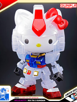 SDEX HELLO KITTY RX-78-2 GUNDAM (CLEAR COLOR)
