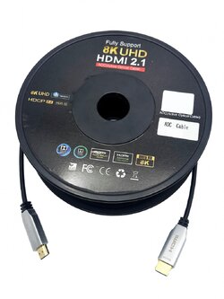 NEXIS : NH-8KAOC15 8K Ultra High Speed Fiber Optic AOC HDMI Cable - HDMI 2.1 15M ความยาว 15 เมตร
