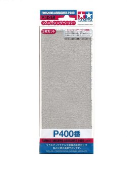 TAMIYA 87054 FINISHING ABRASIVES P400 (3 PCS)