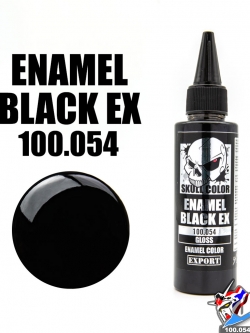 SKULL COLOR 100.054 BLACK EX ENAMEL COLOR 60ML (GLOSS) สีอะครีลิกสำหรับพลาสติก โมเดล
