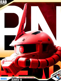 BN MS-06S ZAKU II HEAD COLLECTION