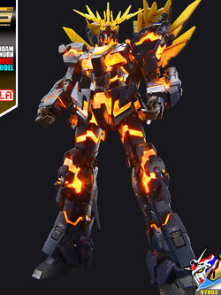 RG UNICORN GUNDAM 02 BANSHEE NORN DESTROY MODE (LIGHTING MODEL)
