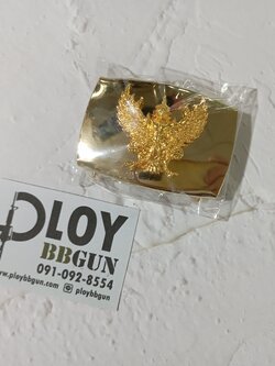 หัวเข็มขัดครุฑ แบบฟันสองด้าน สำหรับข้าราชการครู เทศบาล อบต อบจ และหน่วยงานอื่นๆ