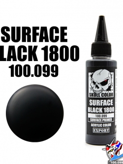 SKULL COLOR 100.099 SURFACE BLACK 1800 ACRYLIC 60ML (SURFACE PRIMER) สีอะครีลิกสำหรับพลาสติก โมเดล