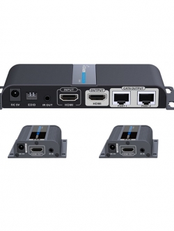 VANZEL รุ่น LH-102EA 2 PORT HDMI SPLITTER & 40M. EXTENDER OVER CAT6/6A/7 WITH RX POE SUPPORT