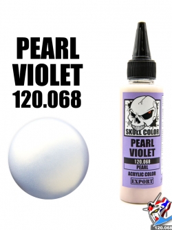 SKULL COLOR 120.068 PEARL VIOLET ACRYLIC COLOR 60ML (PEARL) สีอะครีลิกสำหรับพลาสติก โมเดล