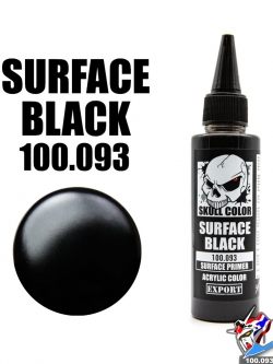 SKULL COLOR 100.093 SURFACE BLACK ACRYLIC 60ML (SURFACE PRIMER) สีอะครีลิกสำหรับพลาสติก โมเดล