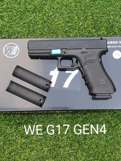 ปืนอัดแก๊ส WE รุ่น GLOCK 17 GEN 4 สีดำ (GAS System)