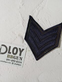 ยศทหาร สิบเอก สำหรับเย็บติดชุดฝึก