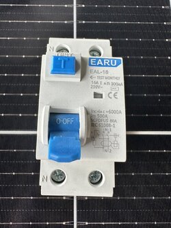 เบรกเกอร์กันดูด RCCB / EAL-18 AC 16A 2P 230V 300mA