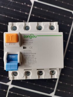 เบรกเกอร์กันดูด RCCB / TORE1-63 AC 25A 4P 300mA